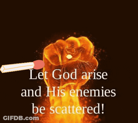 Let God Arise And Scatter Enemies GIF