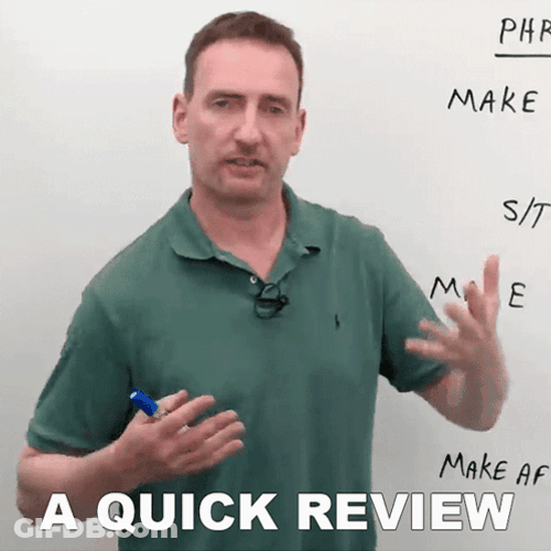 Let Have A Quick Review GIF