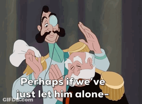 Let Him Alone Cartoon GIF
