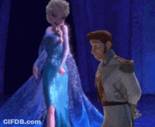 Let It Go Elsa Hitting Hans GIF