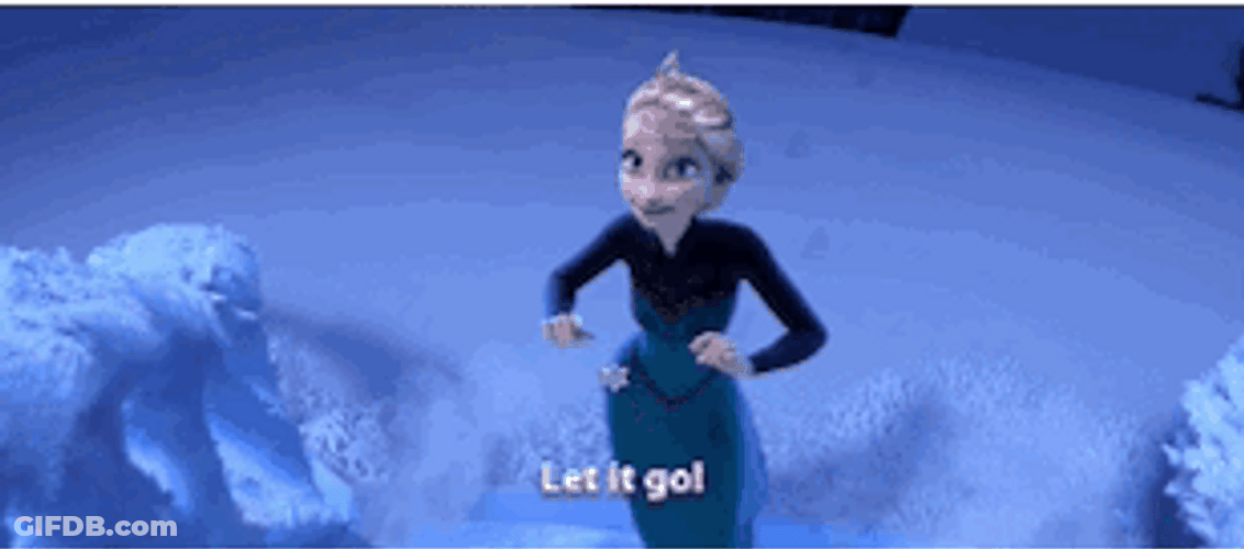 Let It Go Frozen Elsa Building Bridge GIF