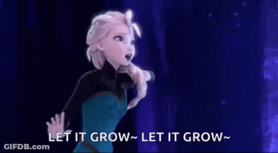 Let It Grow Elsa Let It Go GIF