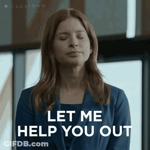 Let Me Help You Out Pam GIF
