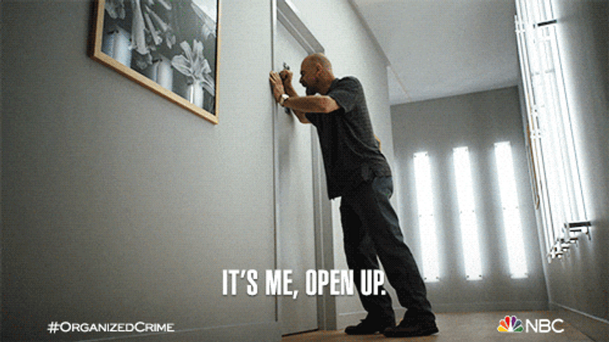 Let Me In Open Up Meme GIF