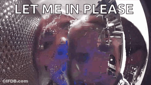 Let Me In Please Text GIF