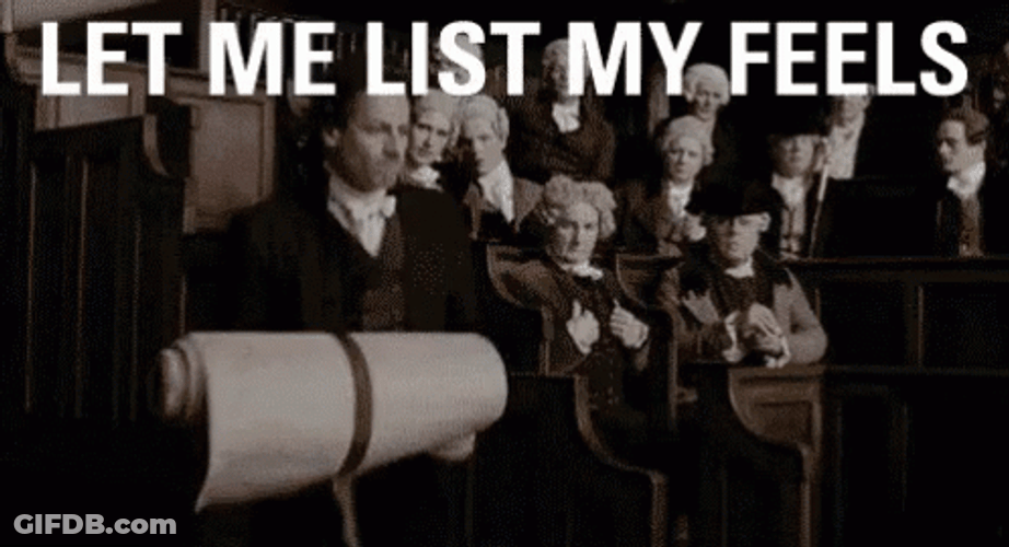 Let Me List My Feels Long List GIF