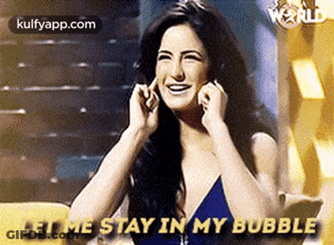 Let Me Stay In My Bubble Now GIF