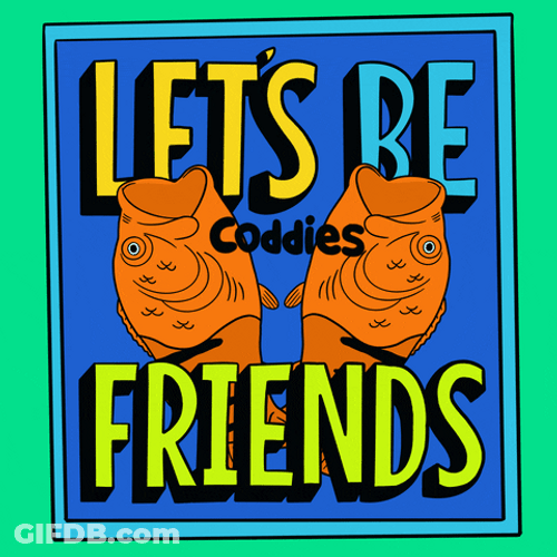 Let's Be Besties Cartoon GIF