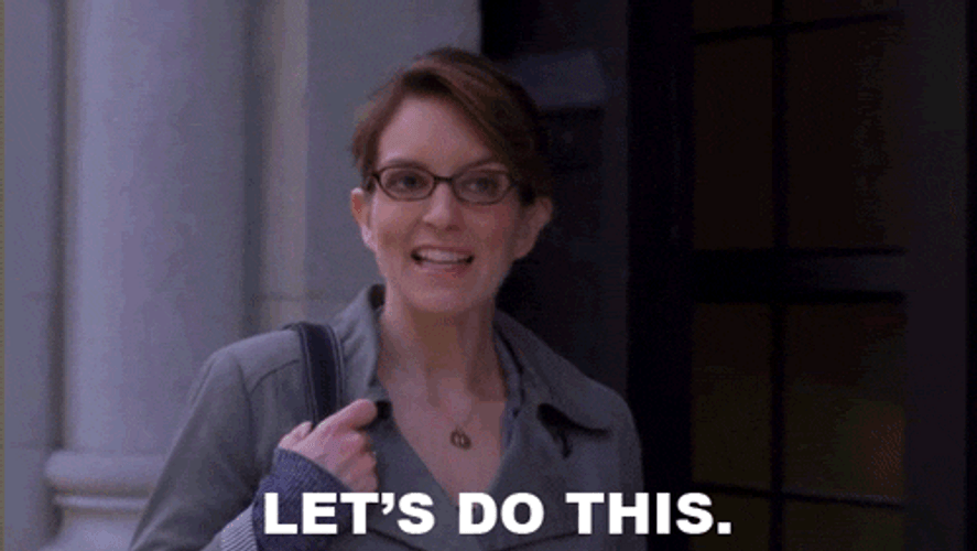 Let's Do This Funny Tina Fey GIF