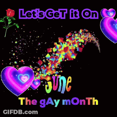 Let 'S Get It On June The Gay Month Poster GIF