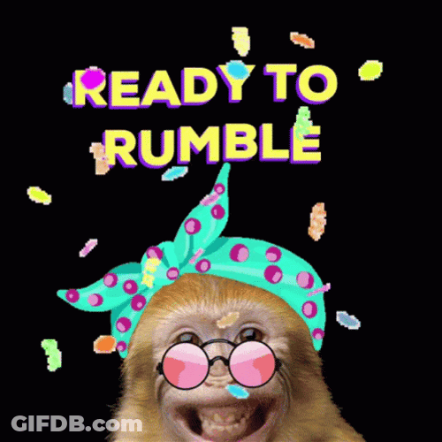 Let's Get Ready To Rumble Monkey GIF