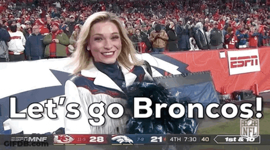 Let's Go Broncos Cheer GIF