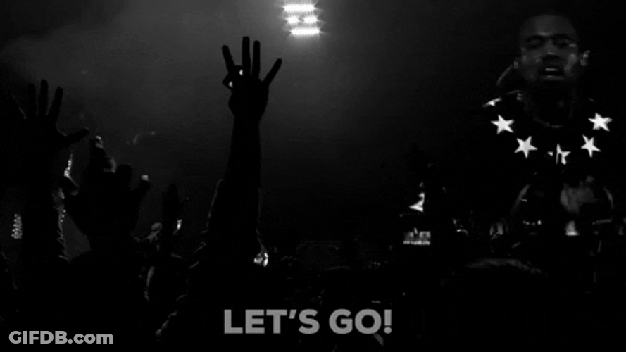 Let's Go Concert GIF