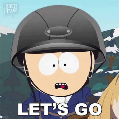 Let's Go Equestrian Butters Stotch GIF