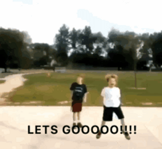 Let's Go Hyper Kid Playing Jumping GIF