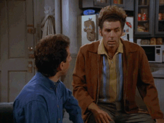 Let's Go Kramer Seinfield GIF