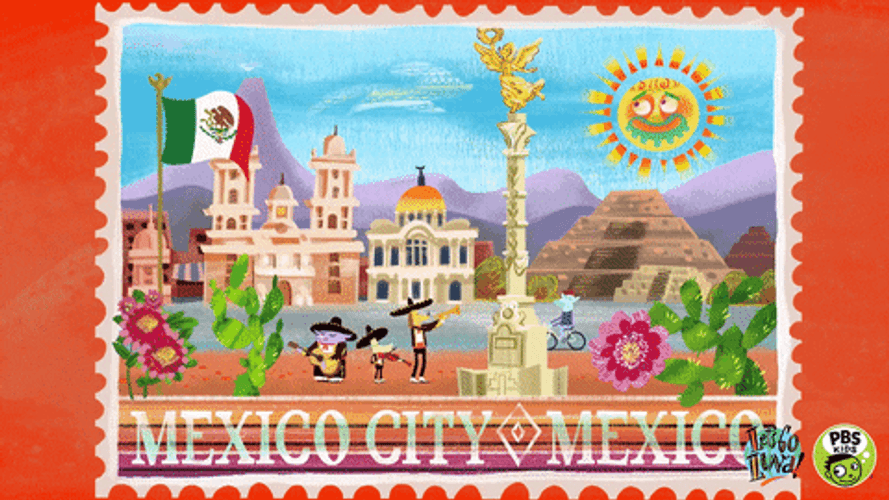 Let's Go Luna Mexico Flag GIF
