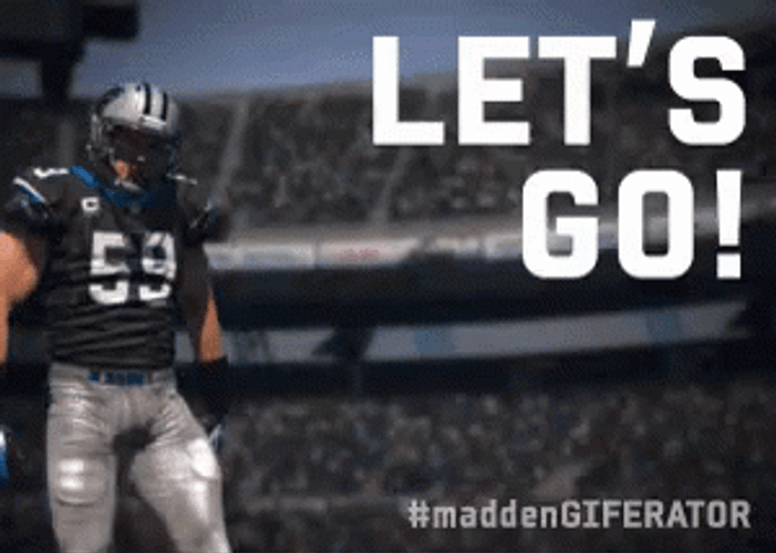 Let's Go Madden Character Animation GIF