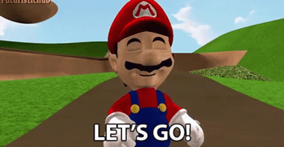 Let's Go Mario GIF