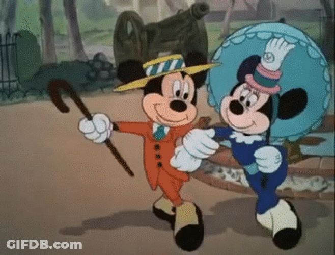 Let's Go Mickey Minnie Mouse Together GIF