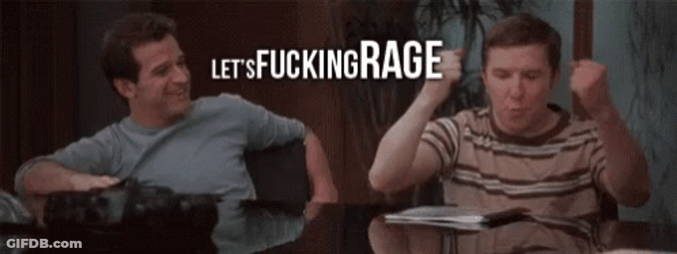 Let's Go Rage Grandmas Boy GIF