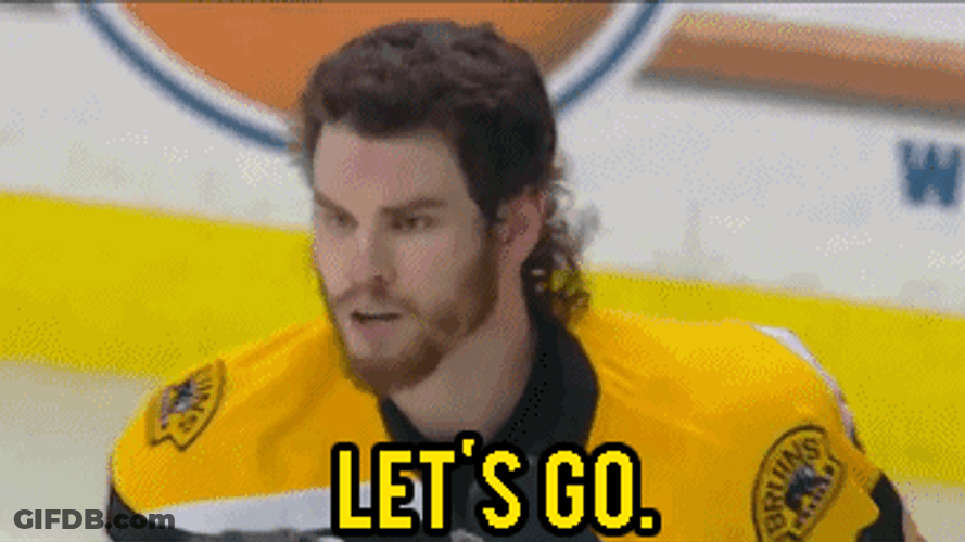 Let's Go Serious Boston Hockey GIF