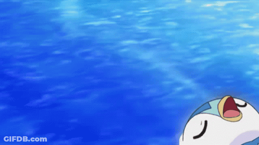 Let's Go Swim Piplup GIF