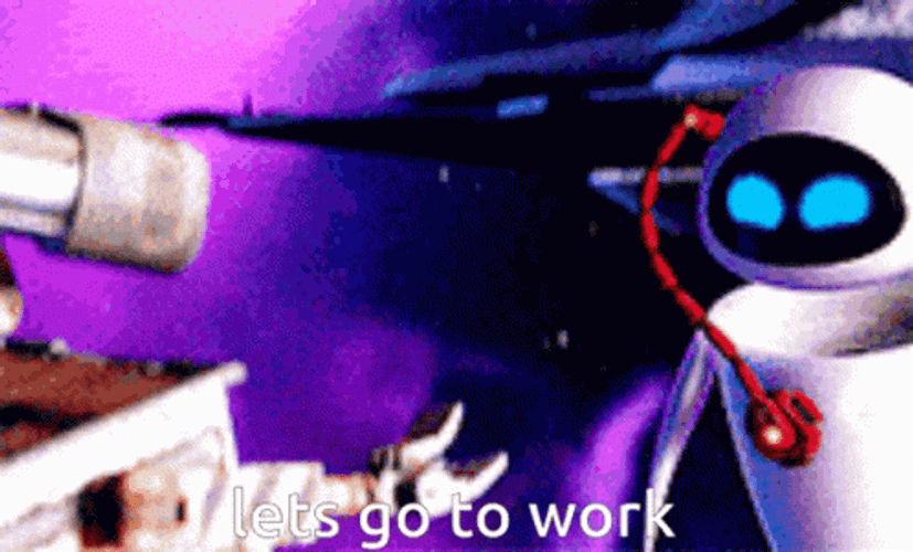 Let's Go Wall-E Eve GIF