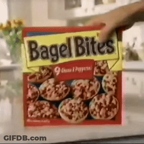 Let's Have Some Bagel Bites GIF