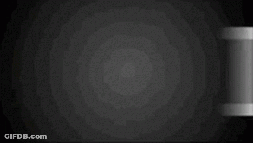 Let's In White On Black GIF