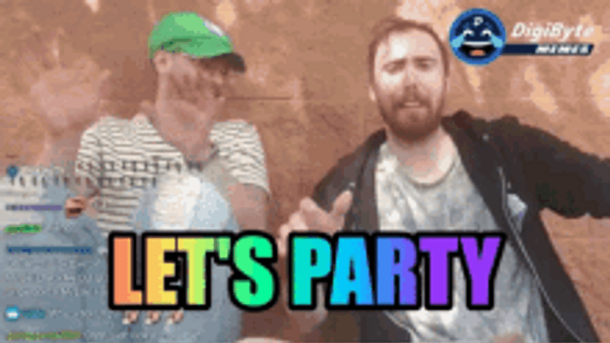 Let's Party Asmongold And Rich Campbell GIF