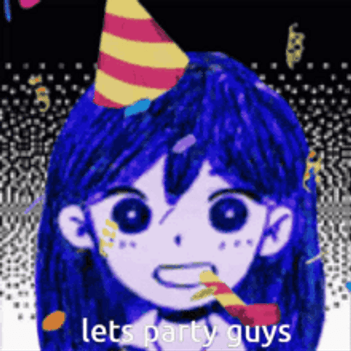 Let's Party Guys Girl With Party Hat GIF