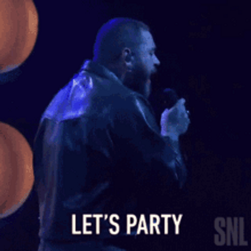 Let's Party Post Malone Saturday Night Live GIF