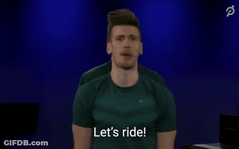 Let's Ride Fitness Instructor GIF