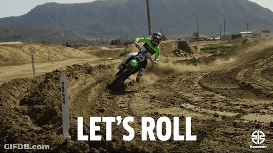 Let's Ride Motorcycle Drifting GIF