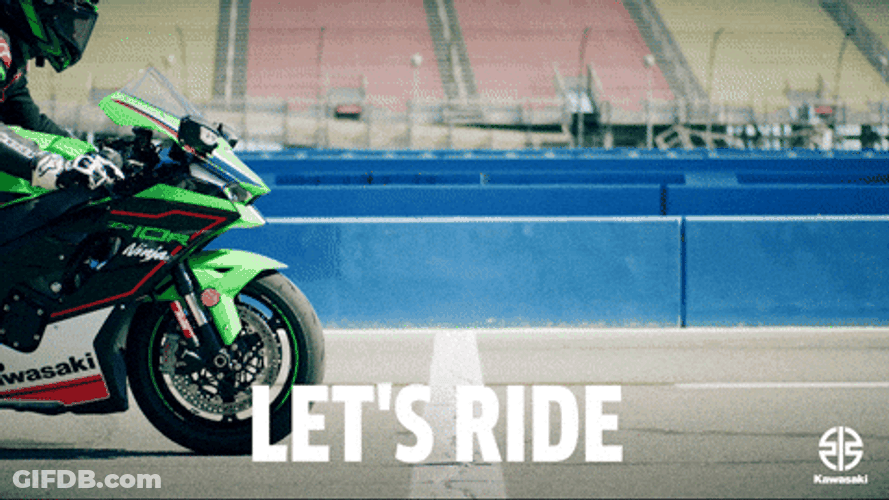 Let's Ride Motorcycle Passing By GIF