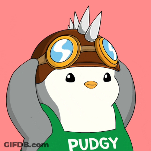 Let's Ride Pudgy Penguin Putting On Goggles GIF