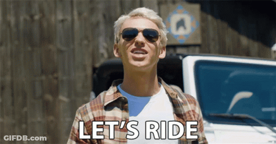 Let's Ride Stephen Sharer GIF