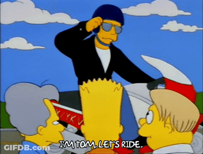 Let's Ride The Simpsons Tom GIF