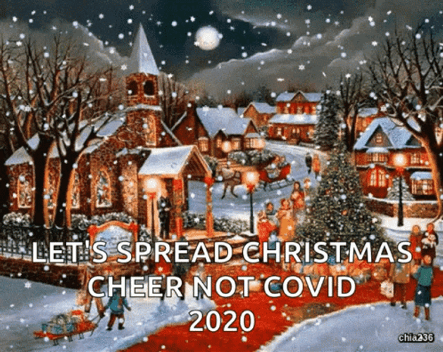 Let's Spread Christmas Cheer Wednesday Not Covid GIF