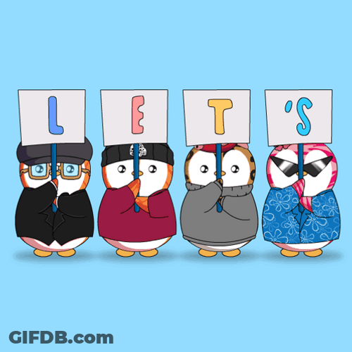 Let's Vote Cute Penguins GIF