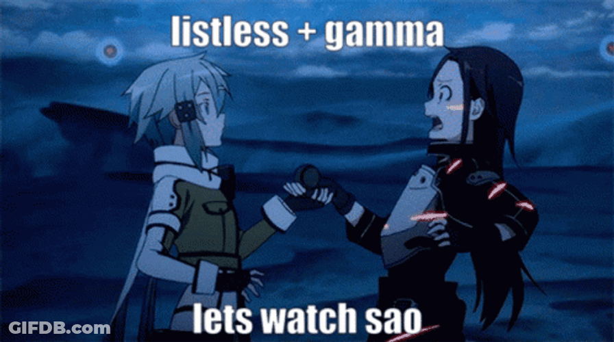 Let's Watch Sao Anime Meme GIF