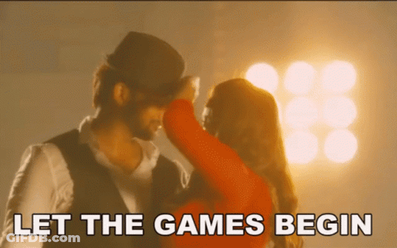 Let The Games Begin Couple Dancing GIF