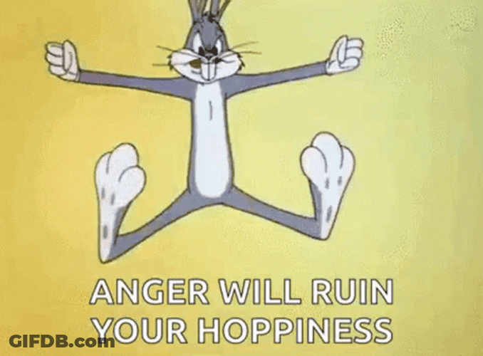 Let The Hate Flow Through You Bugs Bunny GIF
