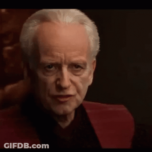 Let The Hate Flow Through You Ian McDiarmid GIF