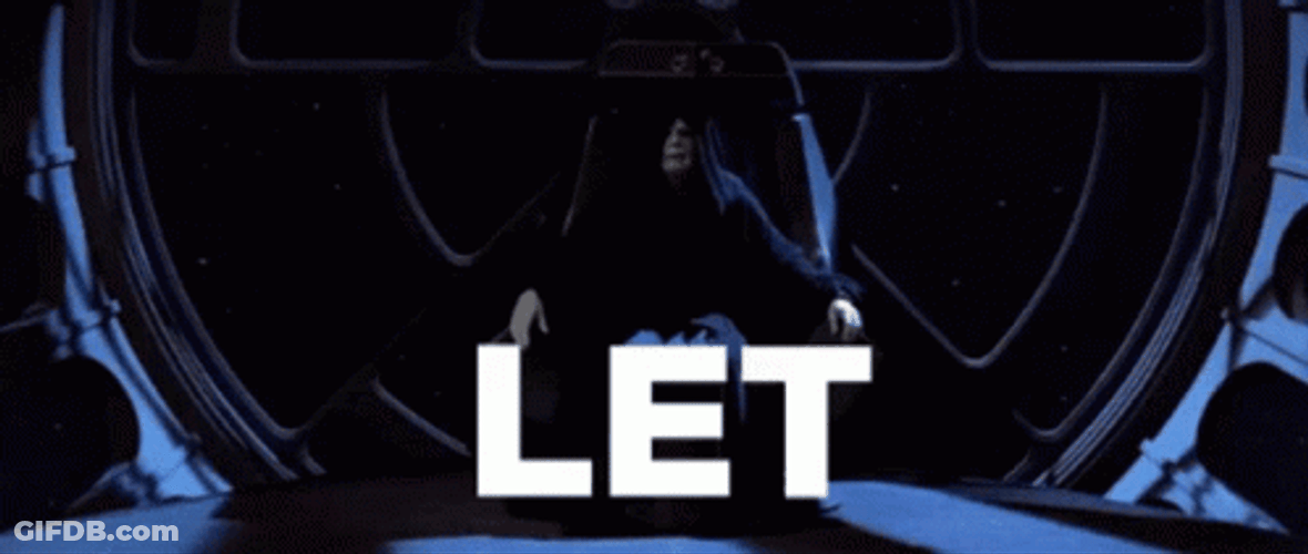 Let The Hate Flow Through You Star Wars GIF