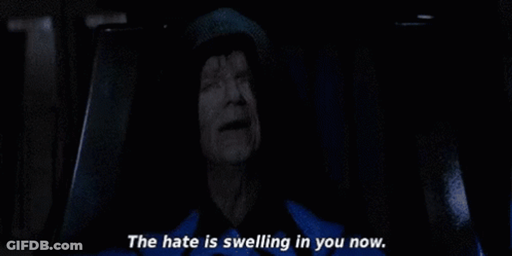 Let The Hate Flow Through You Swelling Meme GIF