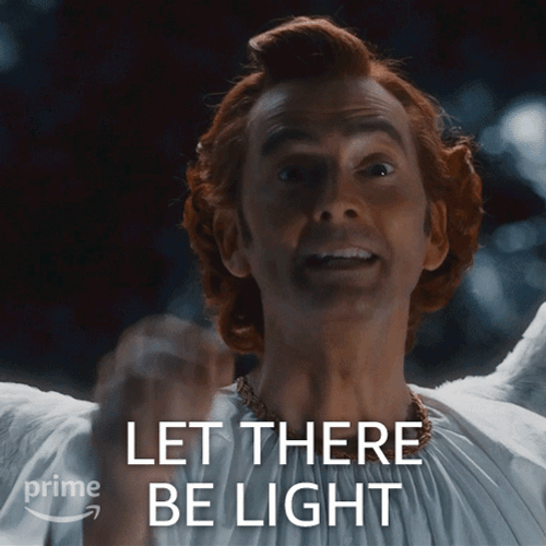 Let There Be Light David Tennant Good Omens GIF