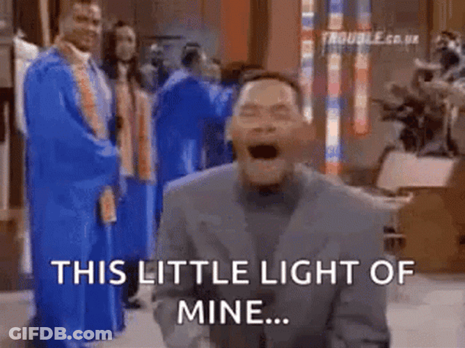 Let There Be Light Frantic Will Smith GIF