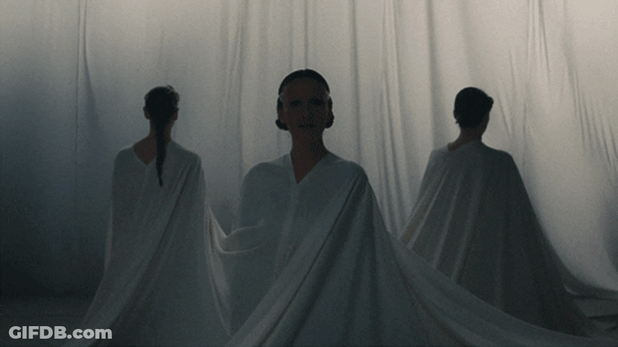 Let There Be Light Ladies Wearing White Fabrics GIF